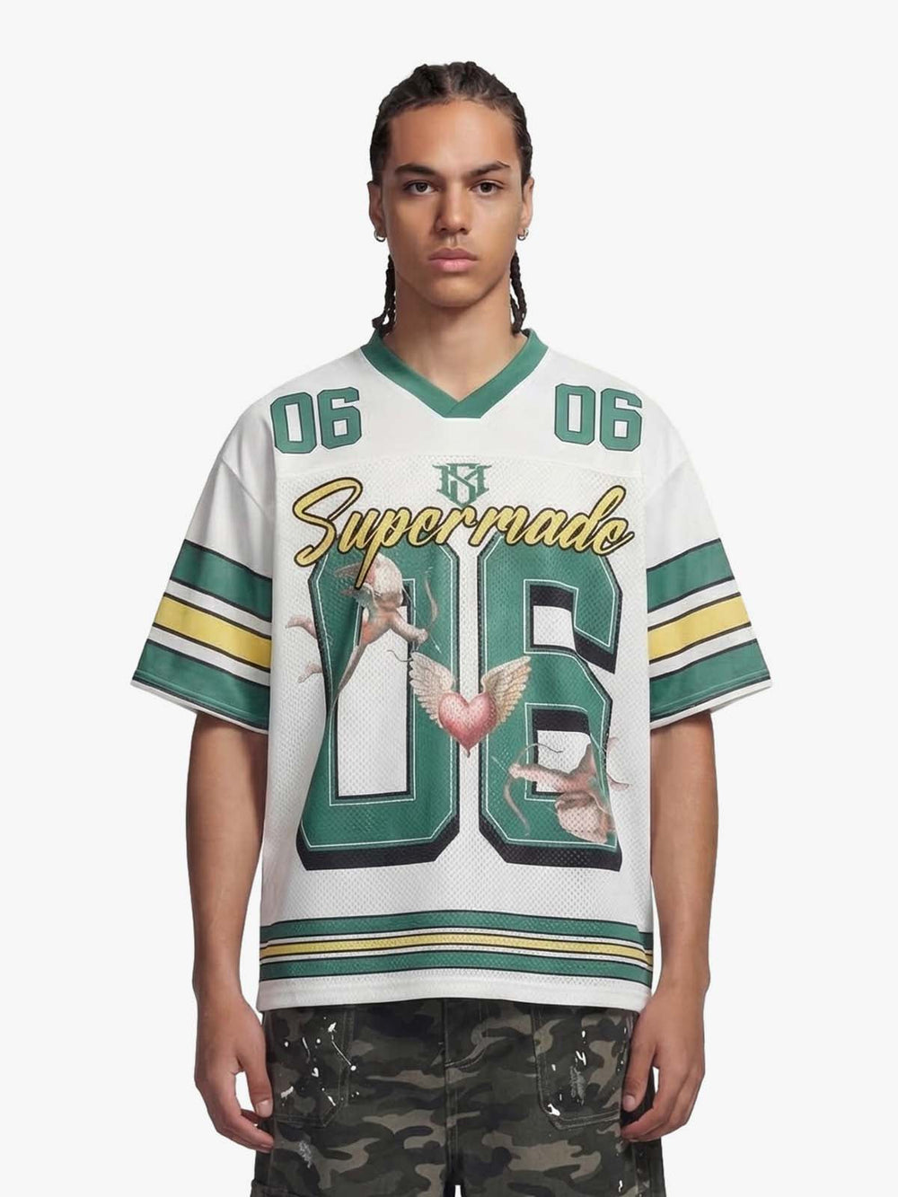 Sports Jersey V-Neck T-Shirt 