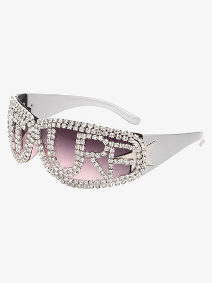 Rhinestone Embellished Sunglasses