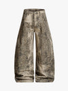 Leopard Distressed Scimitar Jeans