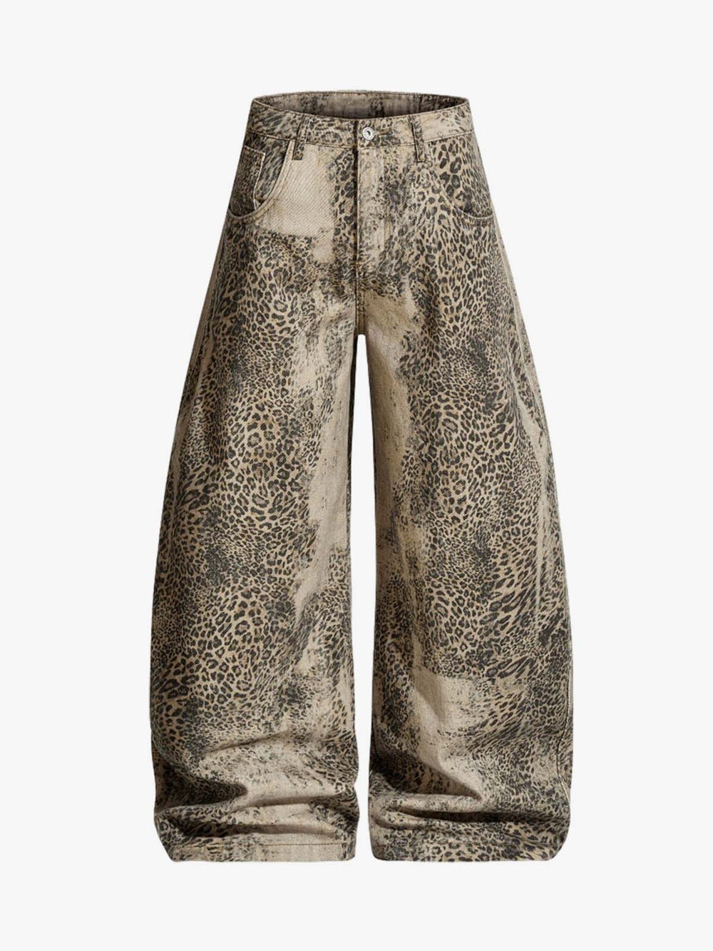 Leopard Distressed Scimitar Jeans