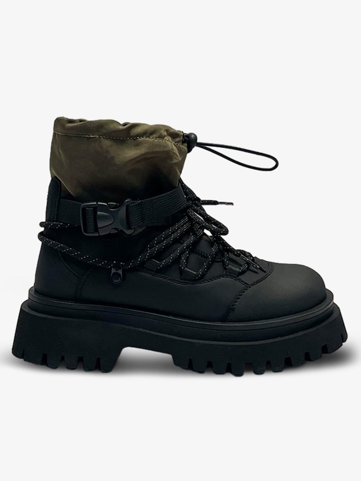 Patchwork Color Block Martin Boots