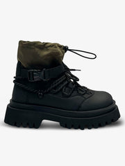 Patchwork Color Block Martin Boots