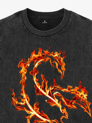 Flame Scorpion Washed Sleeveless T-Shirt 