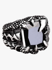 Gothic Claw Stone Open Ring 