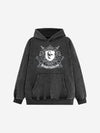 Hoodie mit Scorpion-Patch, gewaschen