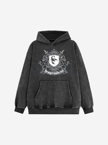 Scorpion Patch Washed Hoodie