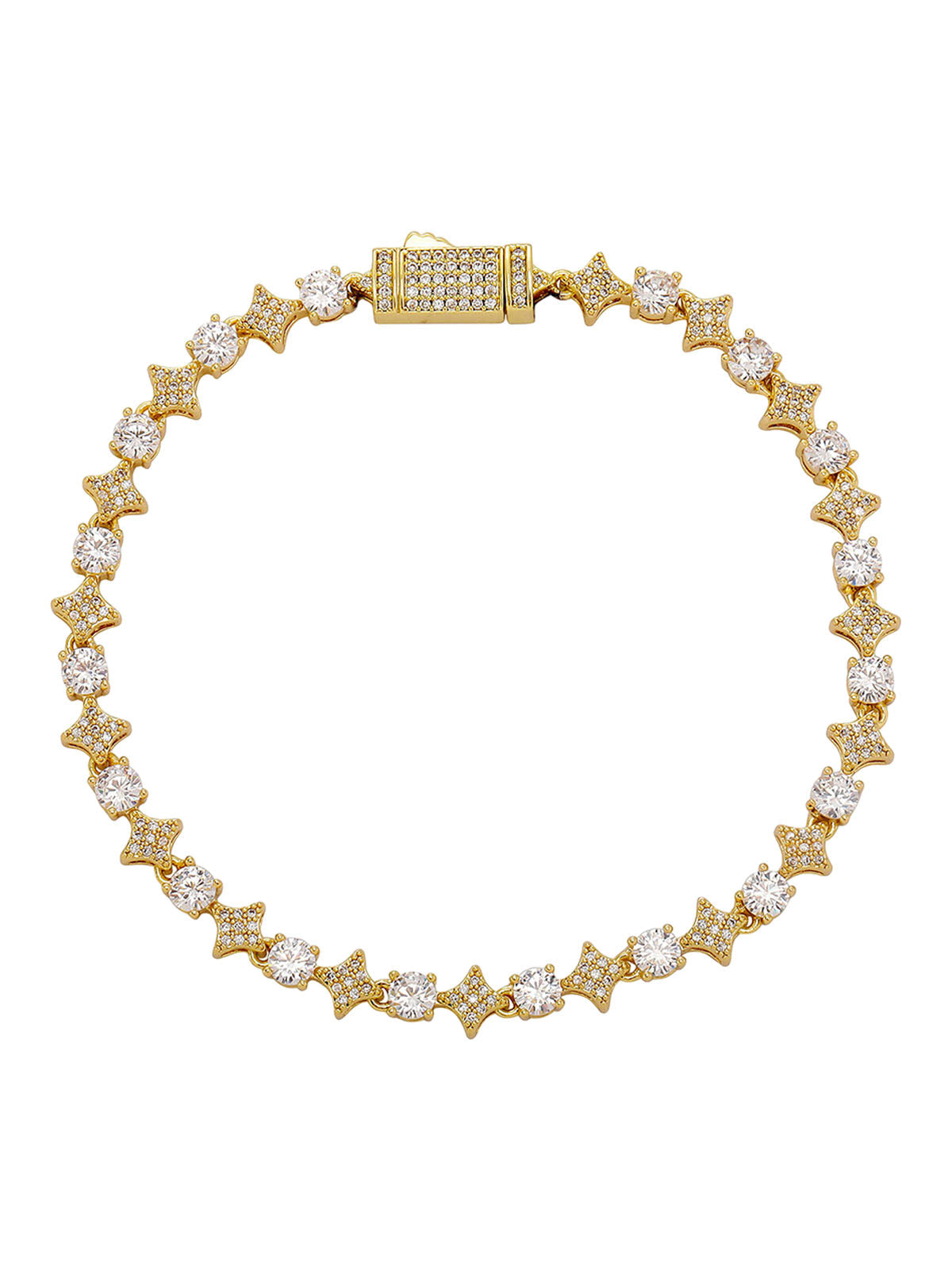 Zircon Star Chian Necklace 
