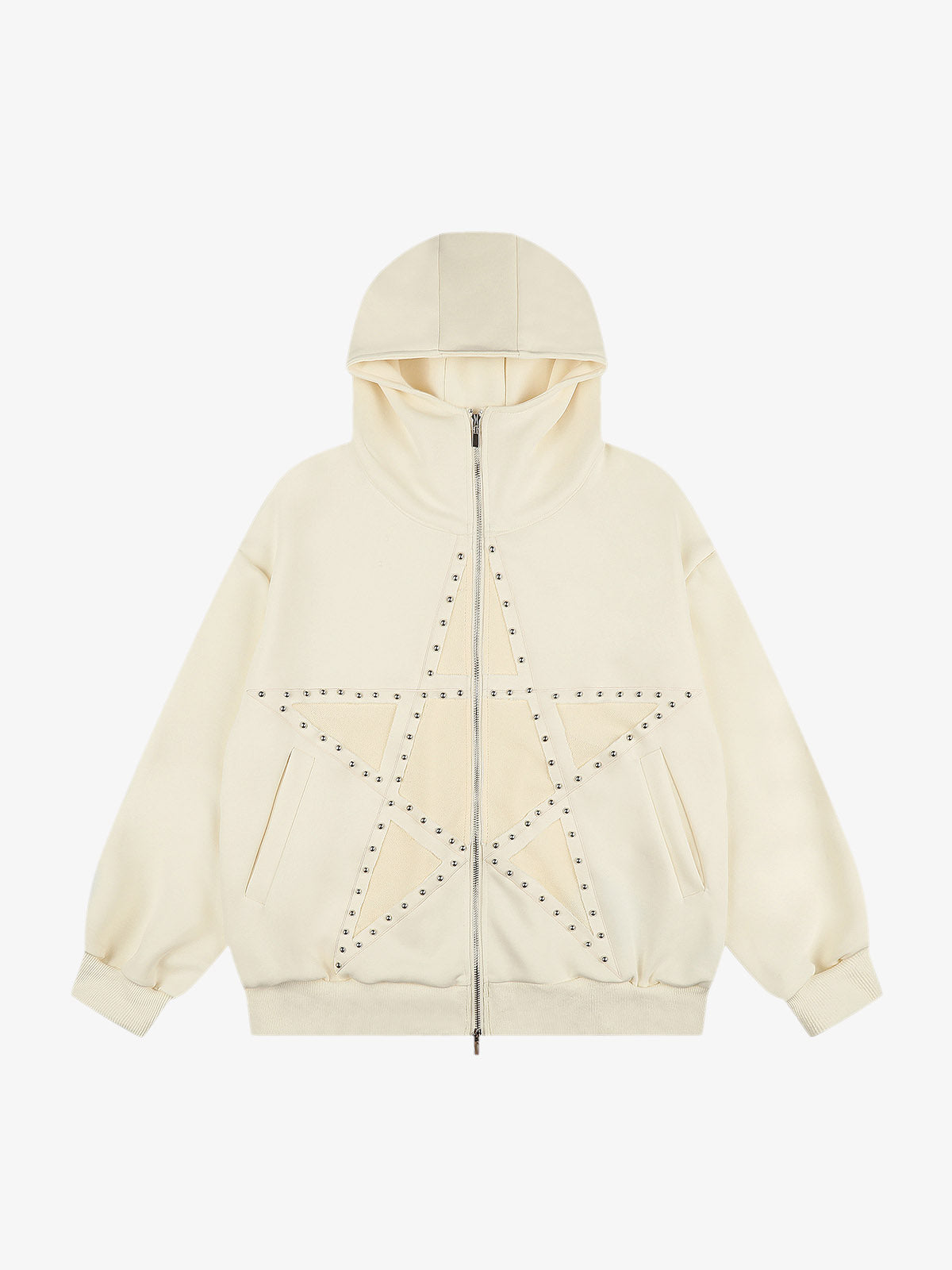 Sternen-Kapuzenjacke mit Reißverschluss