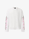 Floral Embroidered Waffle Long Sleeve Tee