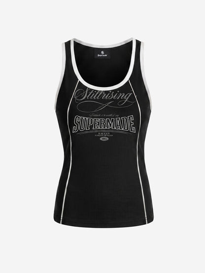 Number Logo Color Block Vest