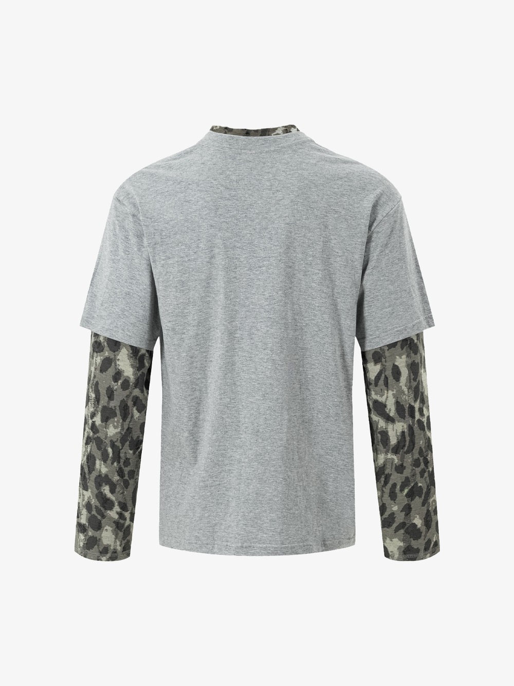 Distressed-T-Shirt mit Doppellageneffekt