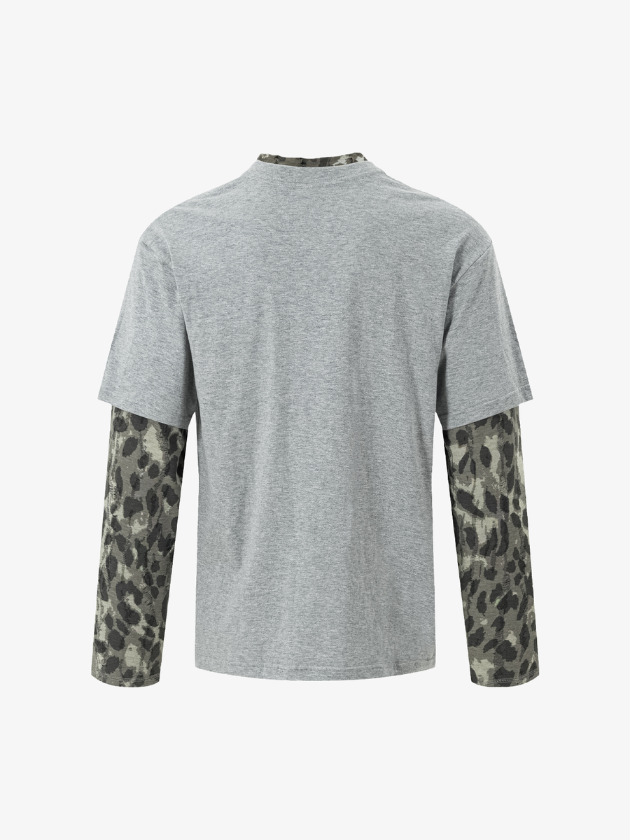 Camo Layered Long Sleeve Tee