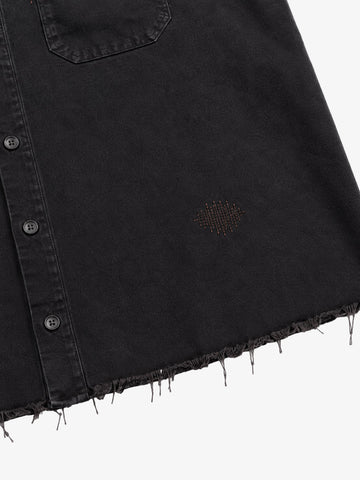 Mending Detail Cotton Shirt
