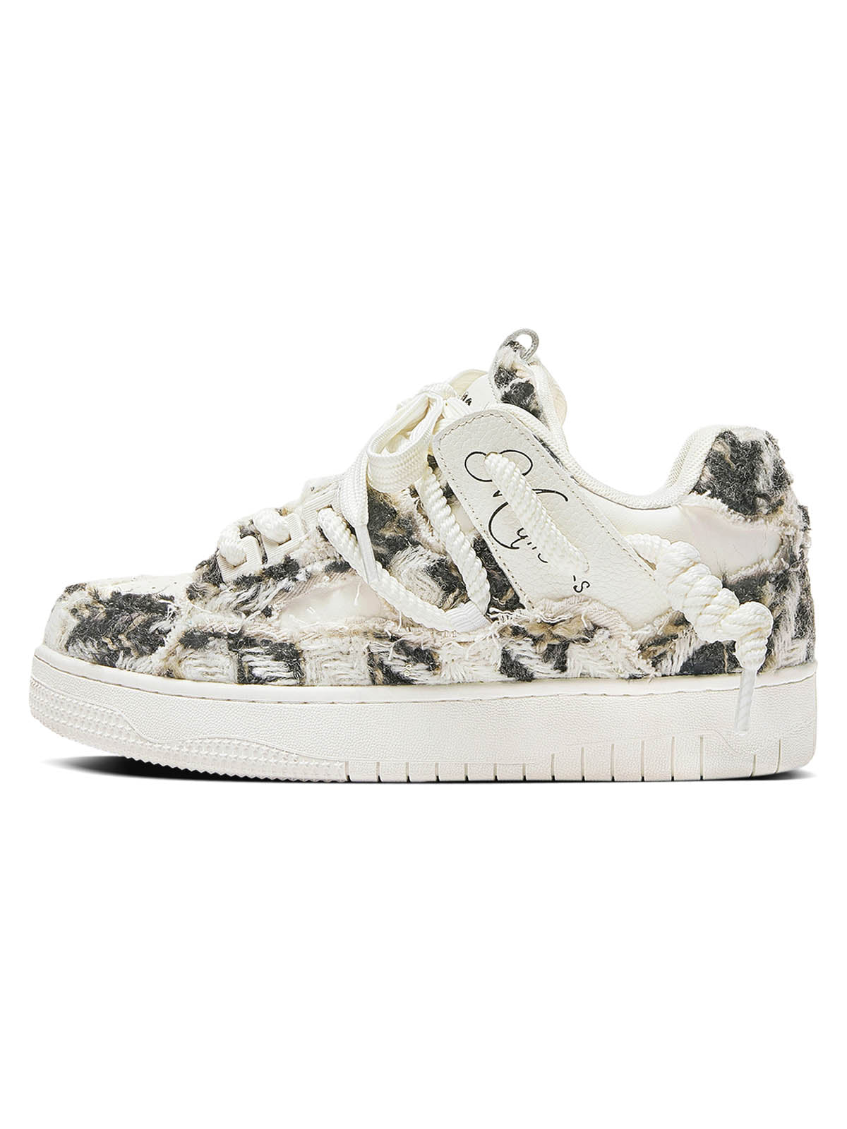 Destruction Series Tassel Contrast Color Sneakers - 2356