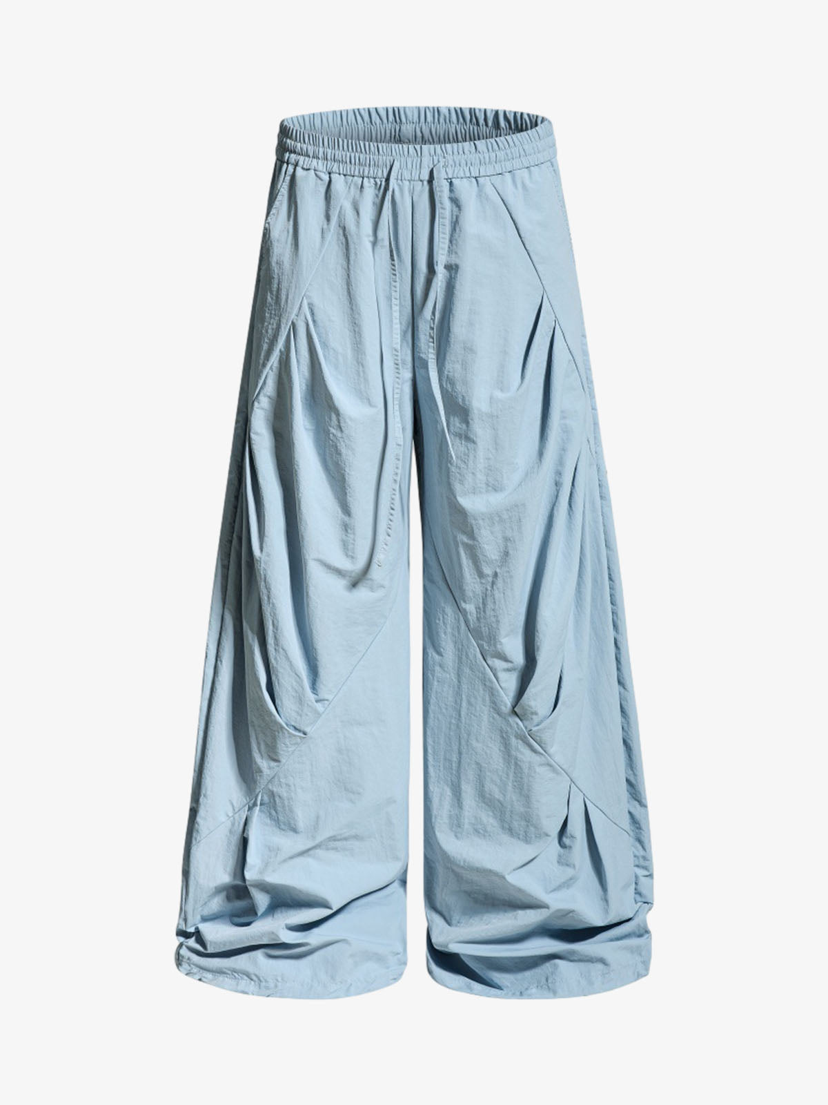 Relaxed Draped Wide Leg Pants 