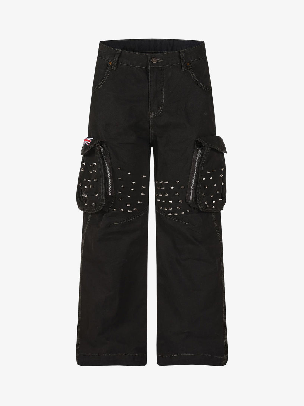 Studded Multi-Pocket Cargo Pants