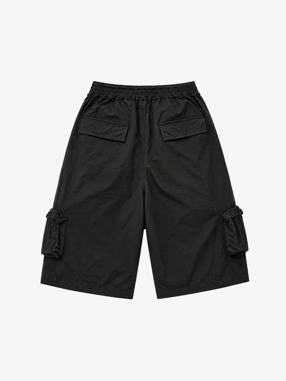 Plaid Multi-Pocket Washed Cropped Utility Pants