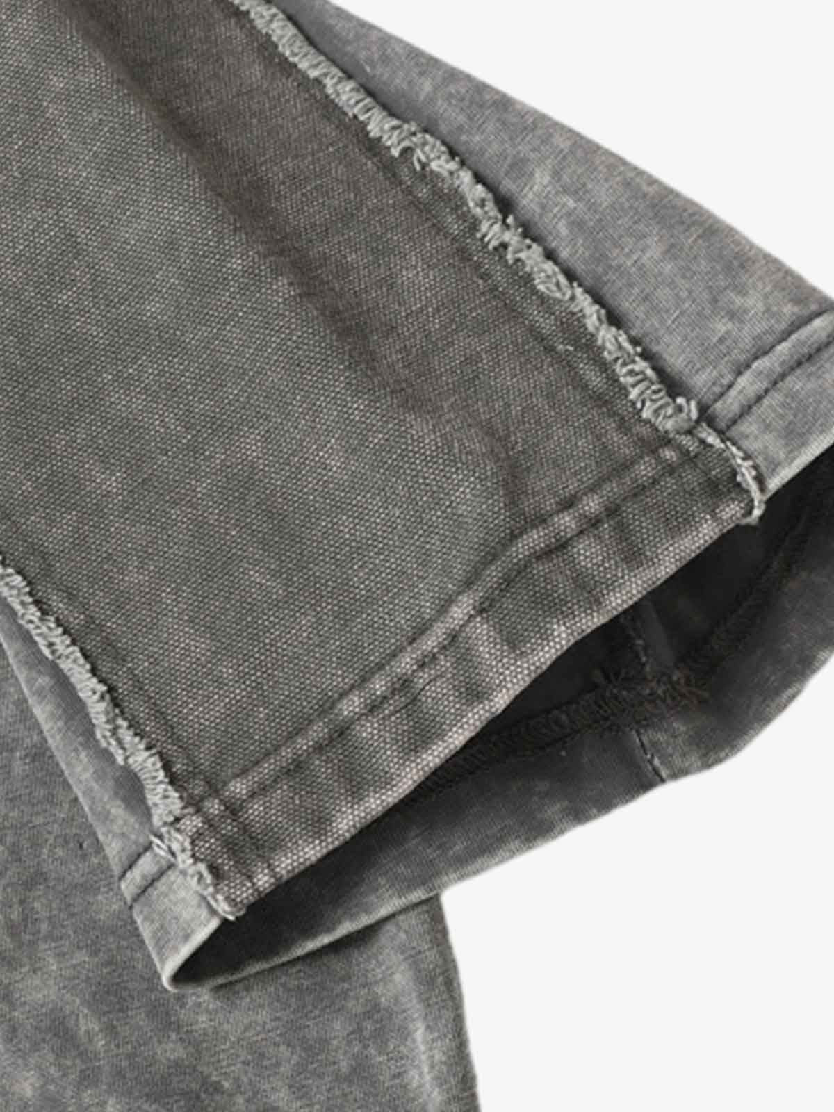 Exposed Seam Washed T Shirt 