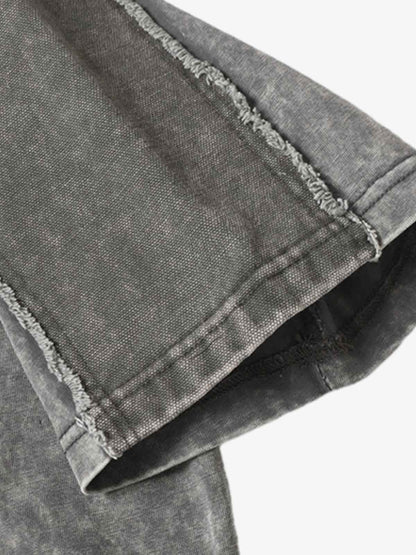 Exposed Seam Washed T Shirt 