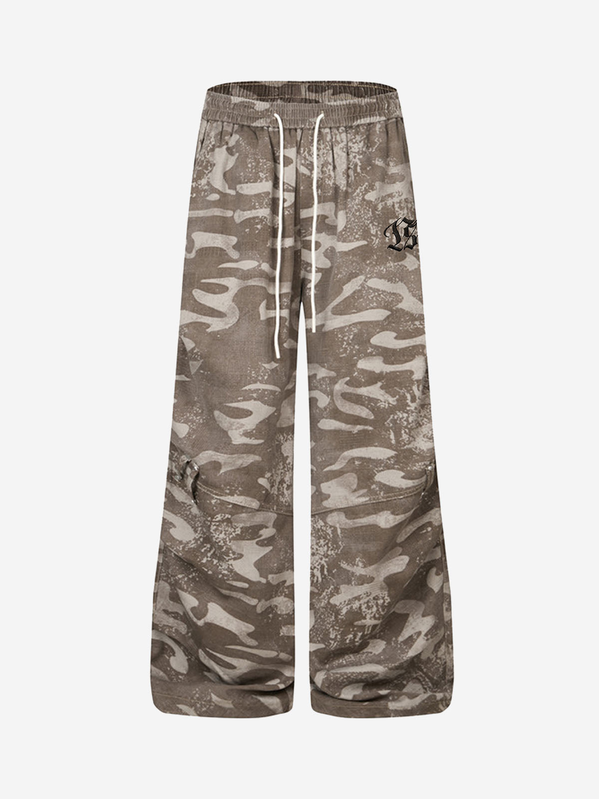 Vintage Camo Print Baggy Pants