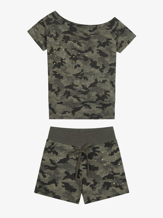 Camo Faux Fur Lounge Set