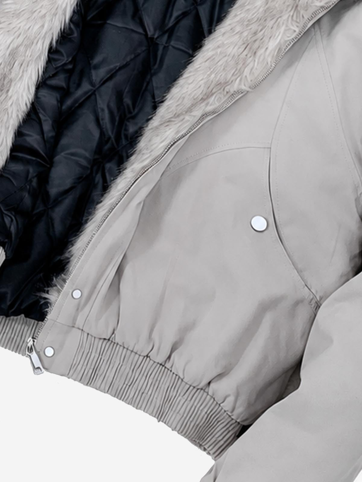 Hooded Padded Bomber Coat