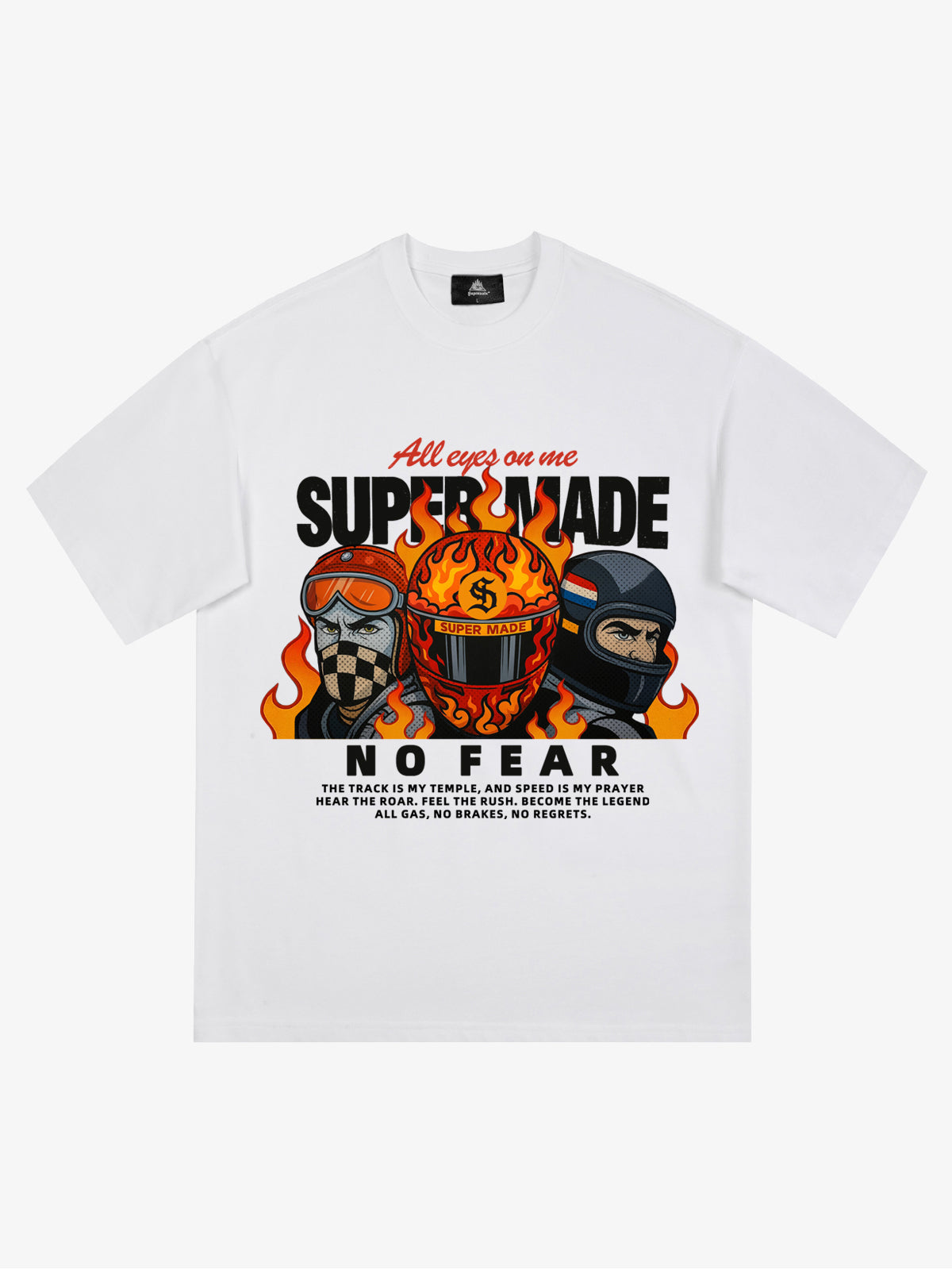 Motorcycle racing graphic T-shirt 