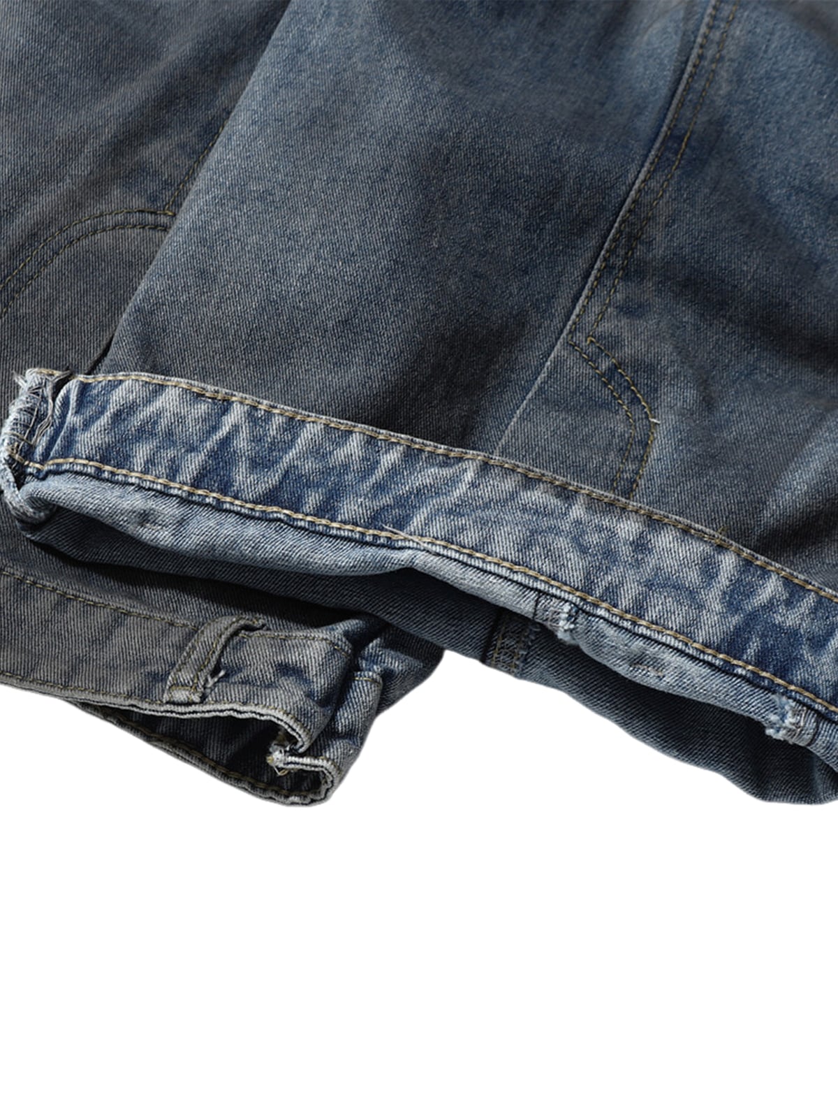 Washed Dirty Dyed Deconstructed Barrel Jeans