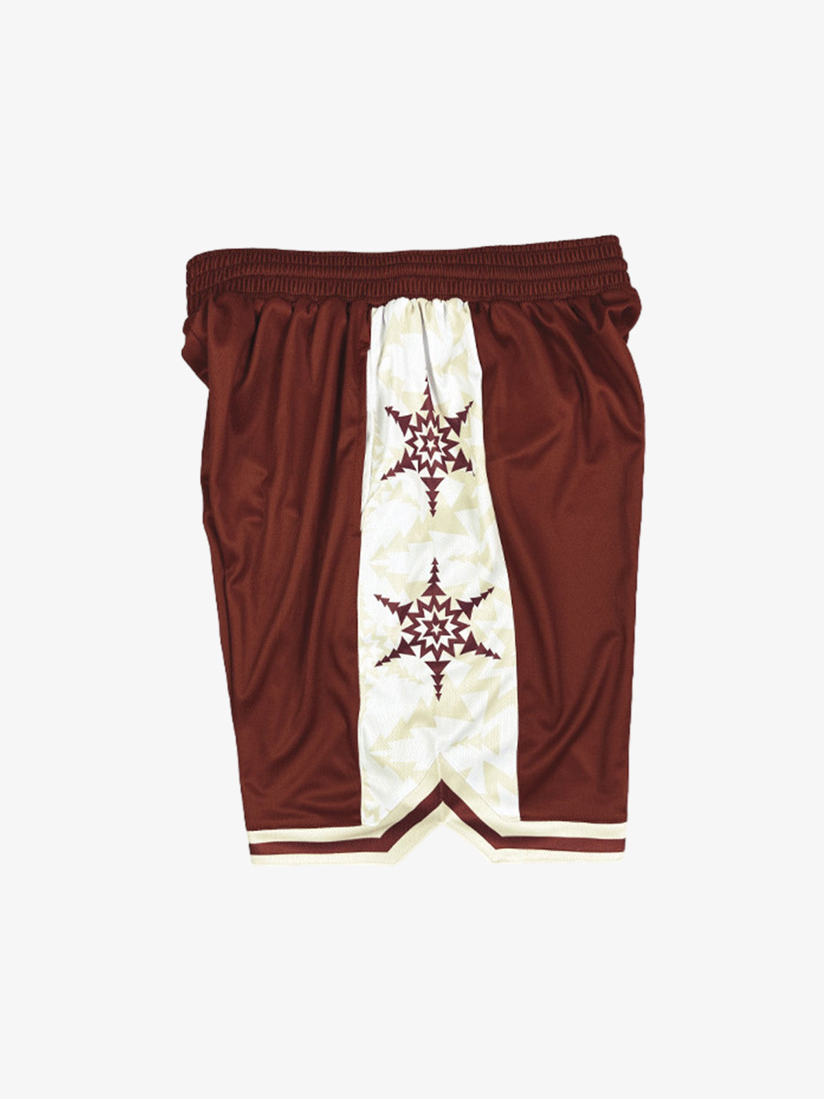 Geometric Star Panel Athletic Shorts 