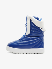 Futuristic Ribbed Padded Boots