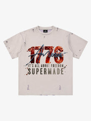 Liquid Metal Graphic Washed T-Shirt 