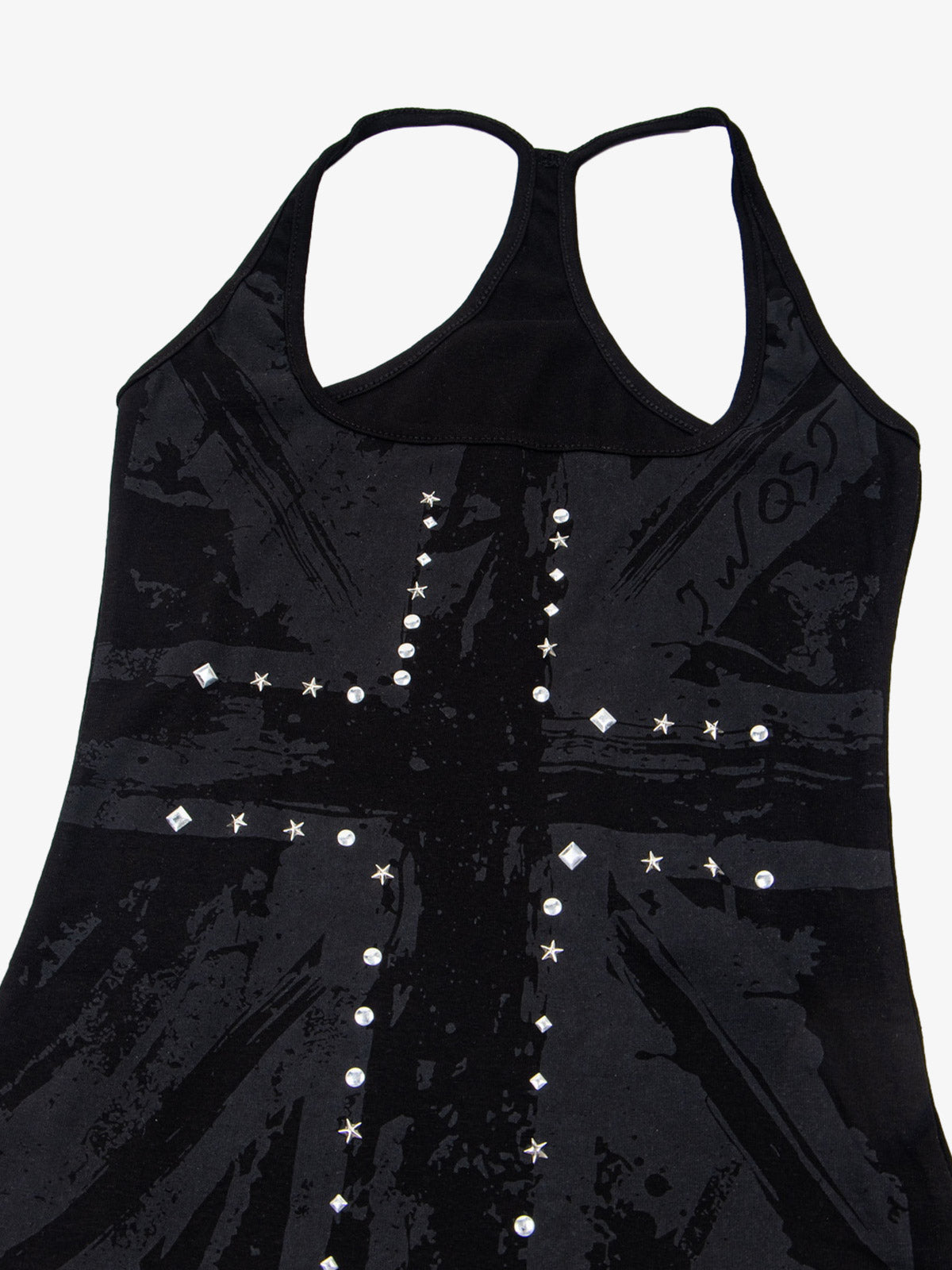 Union Jack Graphic Racerback Tank Top
