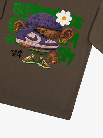 Street Cartoon Sneaker Graffiti Sneaker T-shirt 