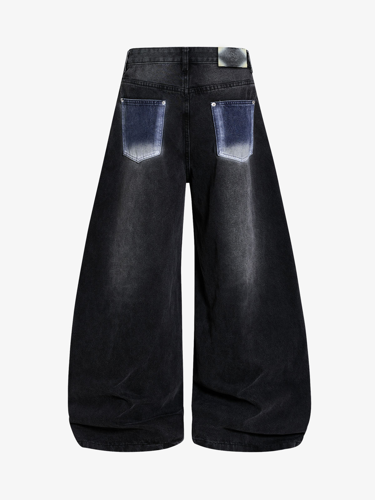 Black High-Waisted Straight Leg Jeans – Silver Rivet Five-Pocket Denim
