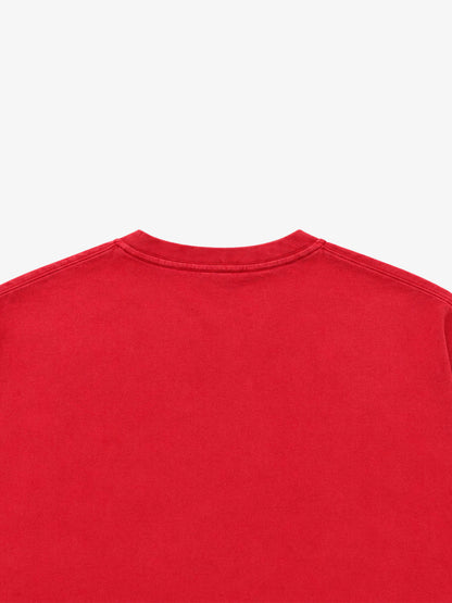 Cross Graphic Distressed-Wash Long Sleeve Tee