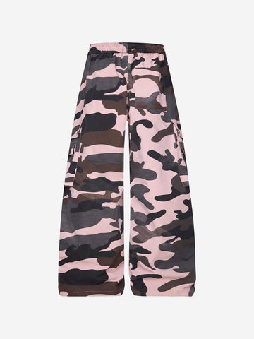 Pink Camo Multi-Pocket Cargo Pants
