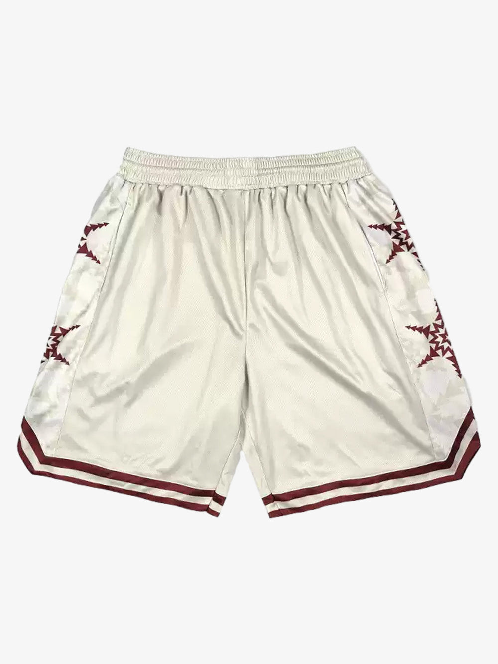 Geometric Star Panel Athletic Shorts 