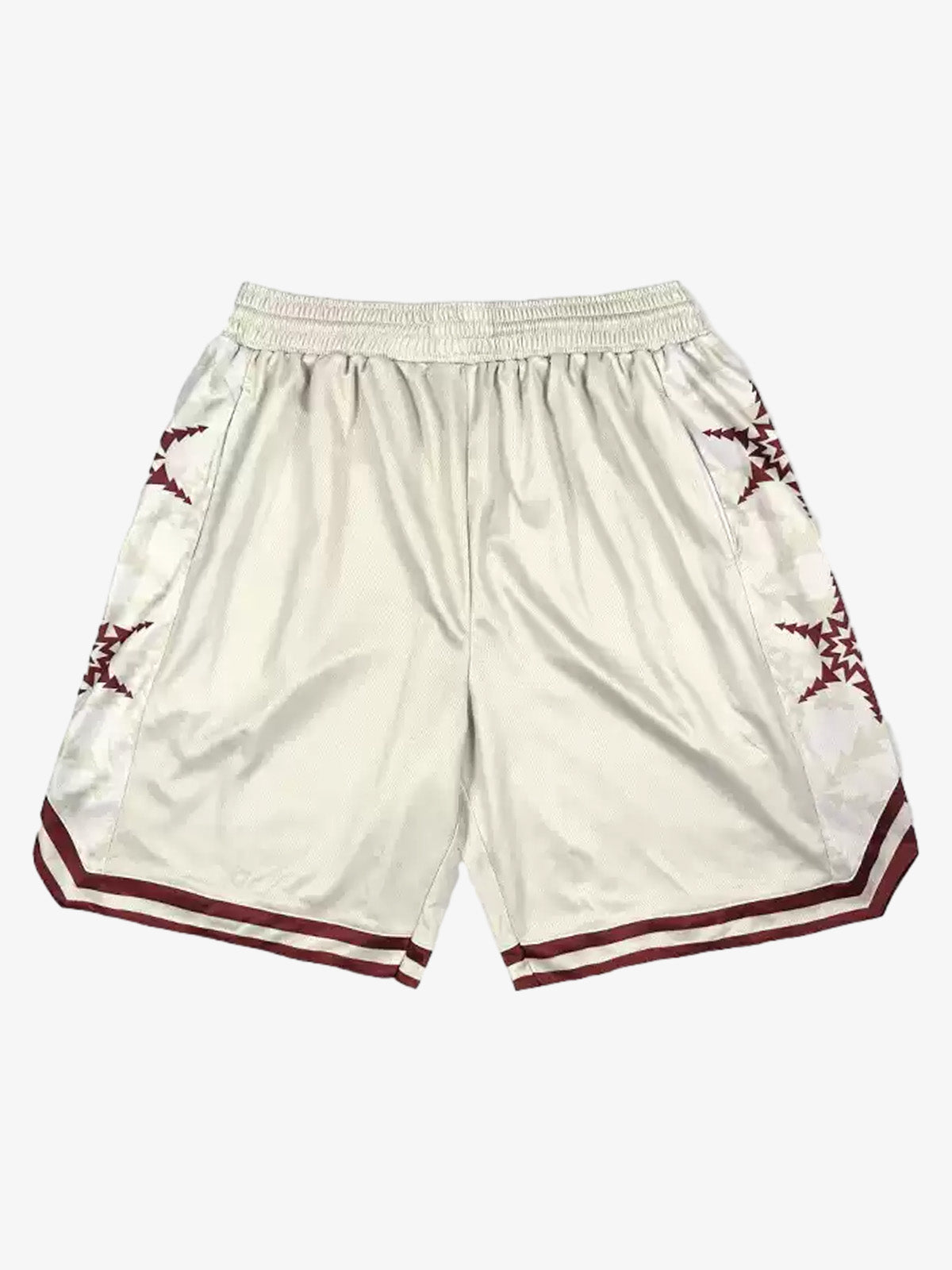 Geometric Star Panel Athletic Shorts 