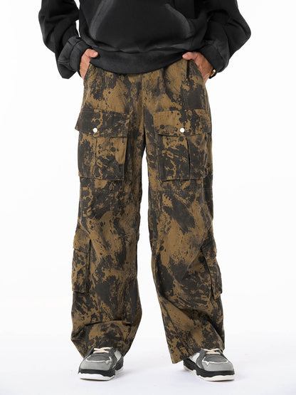 Stylish Wide-Leg Pants with Unique Star Print Design for Casual Wear 