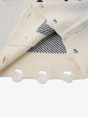 Cross Spider Jacquard Knit Sweater; Gray / M, Gray / L, Gray / XL, Gray / 2XL