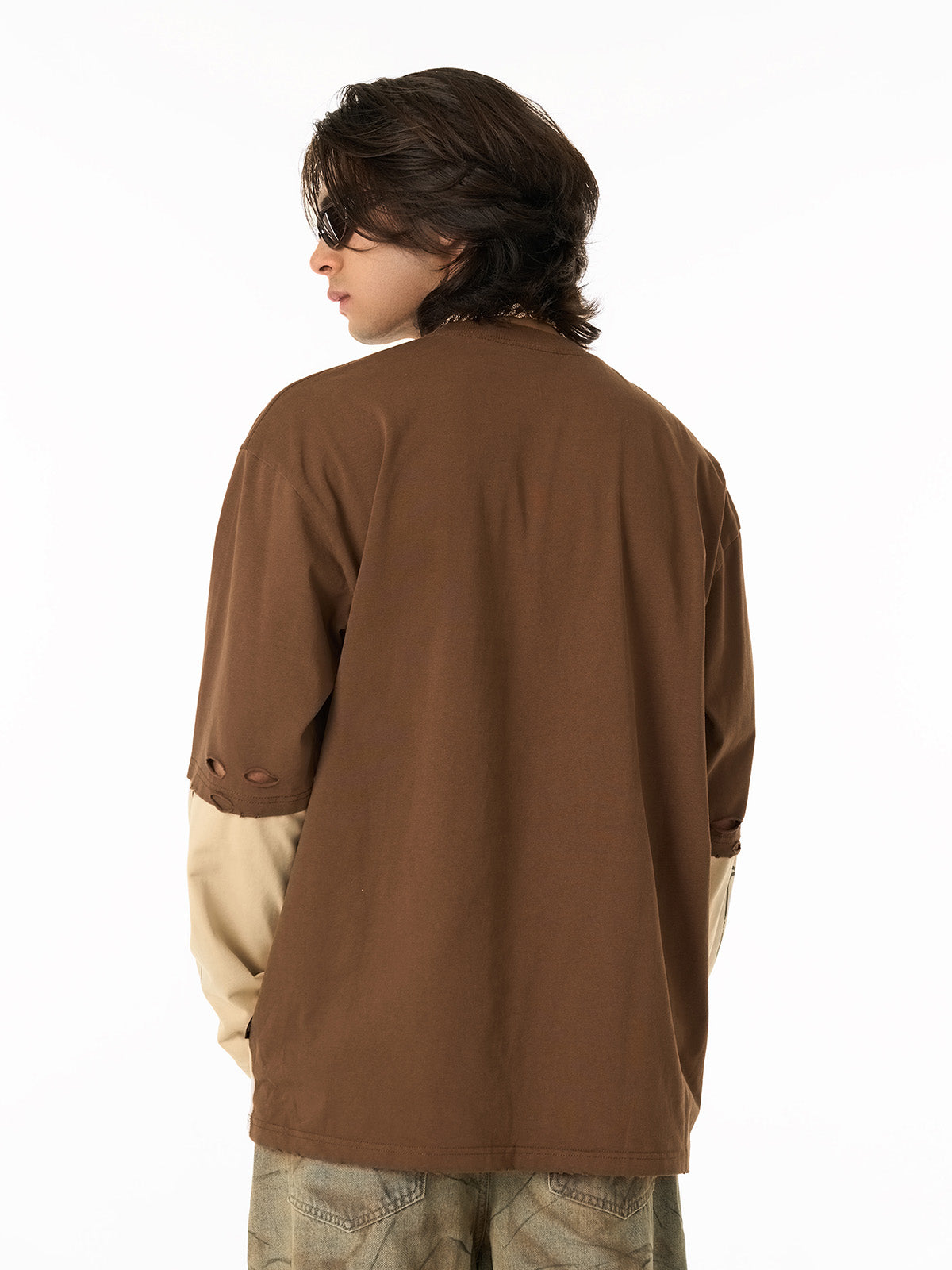 Stylish Long Sleeve Graphic Tee with Camouflage Pants Set for Men 