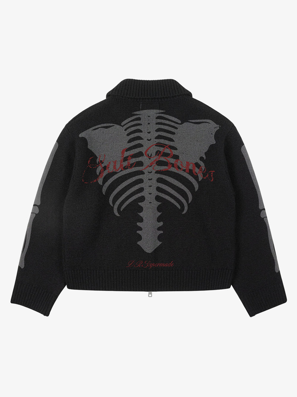Skeleton Graphic Knit Cardigan