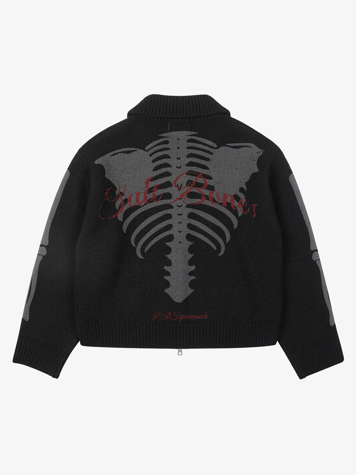 Skeleton Graphic Knit Cardigan