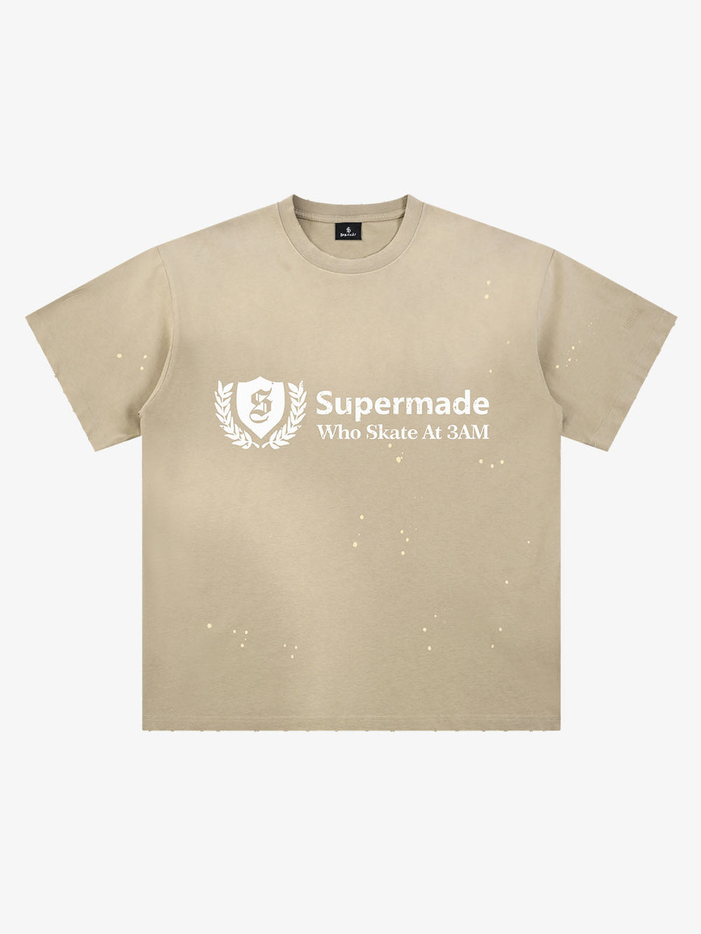 Vintage Washed Supermade Crest Logo T-Shirt 