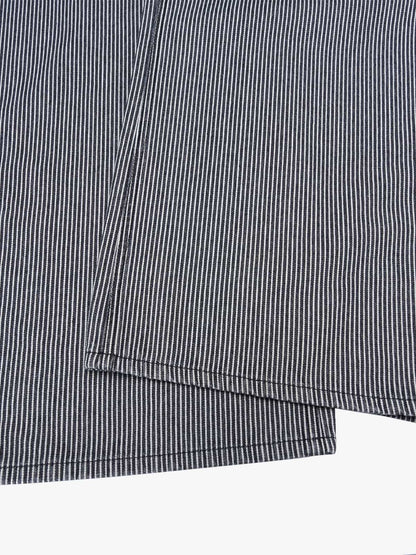 Retro Striped Colorblock Barrel Jeans 