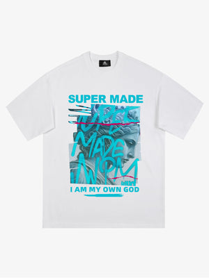 SUPERMADE Art graffiti pattern T-shirt 