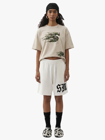 Gothic Chenille Oversized Street Shorts