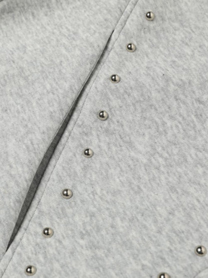 Stylish Studded Hoodie with Unique Cat Ear Design for Women 