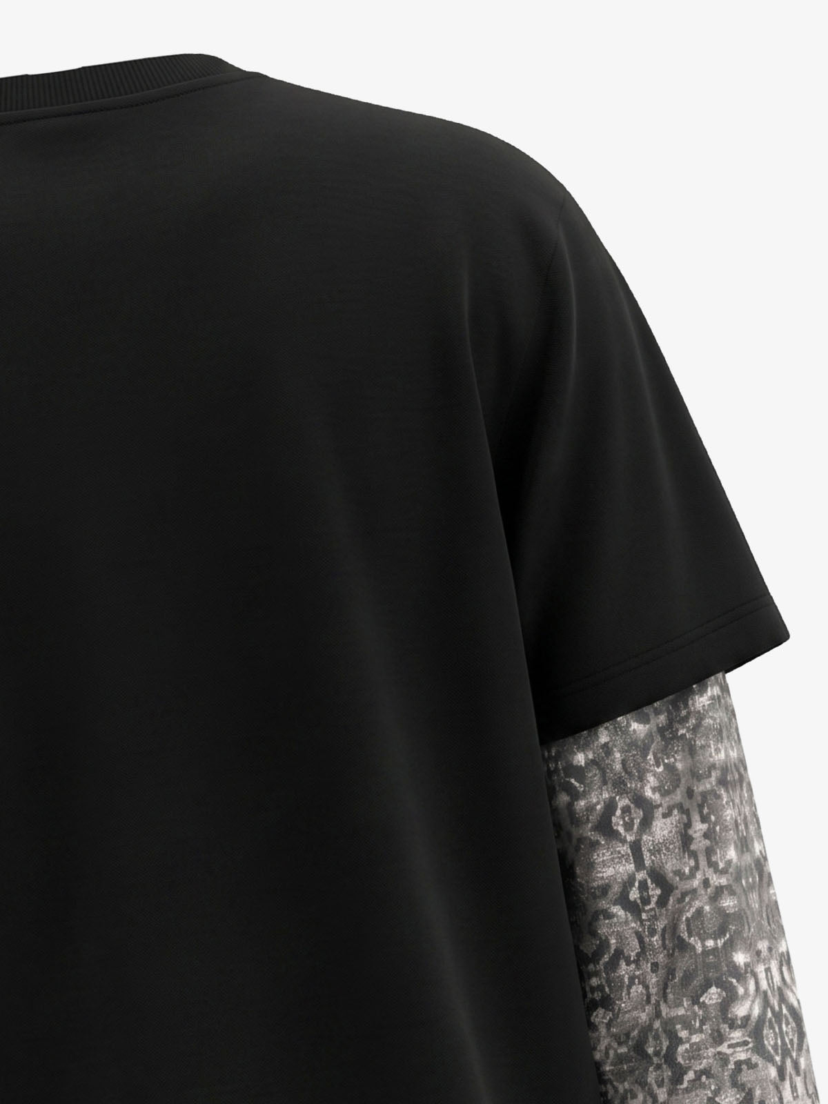 Skull Ribcage Graphic Oversized Tee