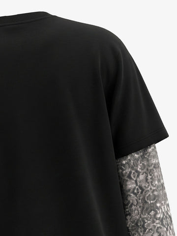 Skull Ribcage Graphic Oversized Tee